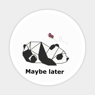 Cute Lazy Panda Magnet